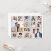 Erstellen Sie Ihre eigene 14 FotoCollage Karte (Vorderseite/Rückseite Beispiel)