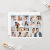 Erstellen Sie Ihre eigene 14 FotoCollage Karte (Vorderseite/Rückseite Beispiel)