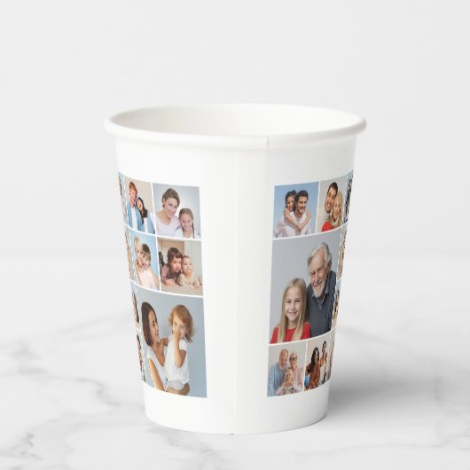 Erstellen Sie Ihre eigene 14 FotoCollage Pappbecher (Rechts)