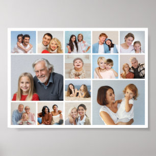 Erstellen Sie Ihre eigene 14 FotoCollage Poster