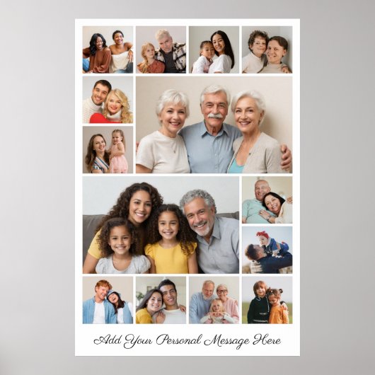Erstellen Sie Ihre eigene 14 FotoCollage und fügen Poster (Vorne)