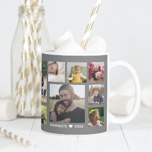 Erstellen Sie Ihre eigene 15-Familie Foto Collage  Kaffeetasse
