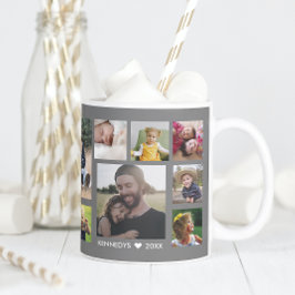 Erstellen Sie Ihre eigene 15-Familie Foto Collage  Kaffeetasse