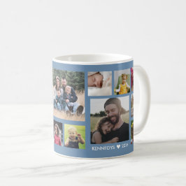 Erstellen Sie Ihre eigene 15-Familie Foto Collage  Kaffeetasse