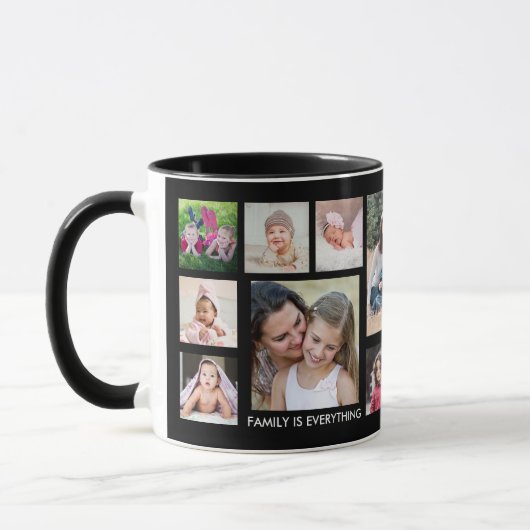 Erstellen Sie Ihre eigene 15-Familie Foto Collage Tasse (Links)