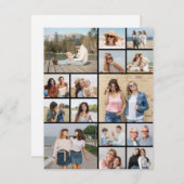 Erstellen Sie Ihre eigene 15 Foto Collage Grußkart (Vorne/Hinten)