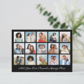 Erstellen Sie Ihre eigene 15-Foto Collage hinzufüg Karte (Stehend Vorderseite)