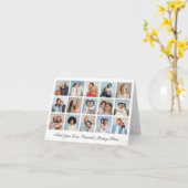 Erstellen Sie Ihre eigene 15-Foto Collage hinzufüg Karte (Gelbe Blume)