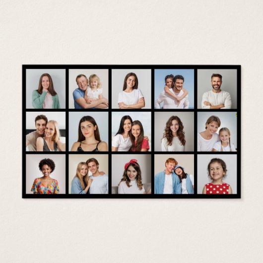 Erstellen Sie Ihre eigene 15 FotoCollage (Vorderseite)