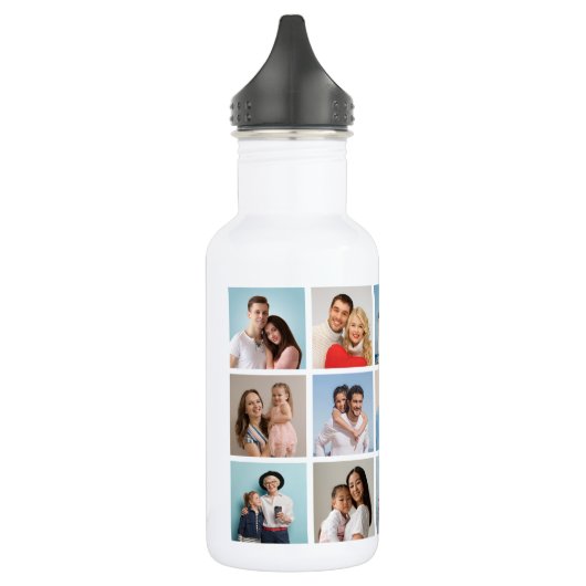 Erstellen Sie Ihre eigene 15 FotoCollage Edelstahlflasche (Links)