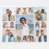 Erstellen Sie Ihre eigene 15 FotoCollage Fleecedecke (Vorderseite (Horizontal))