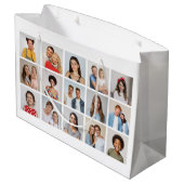 Erstellen Sie Ihre eigene 15 FotoCollage Große Geschenktüte (Rückseite Schrägansicht)
