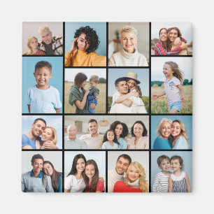 Erstellen Sie Ihre eigene 15 FotoCollage Magnet