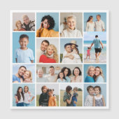 Erstellen Sie Ihre eigene 15 Fotocollage Magnetkar Magnetkarte (Vorderseite)