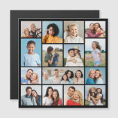 Erstellen Sie Ihre eigene 15 Fotocollage Magnetkar Magnetkarte (Vorne/Hinten)