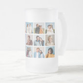 Erstellen Sie Ihre eigene 15 FotoCollage Mattglas Bierglas (VorderseiteRechts)