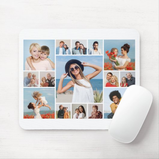 Erstellen Sie Ihre eigene 15 FotoCollage Mousepad (Mit Mouse)