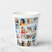 Erstellen Sie Ihre eigene 15 FotoCollage Pappbecher (Rückseite)
