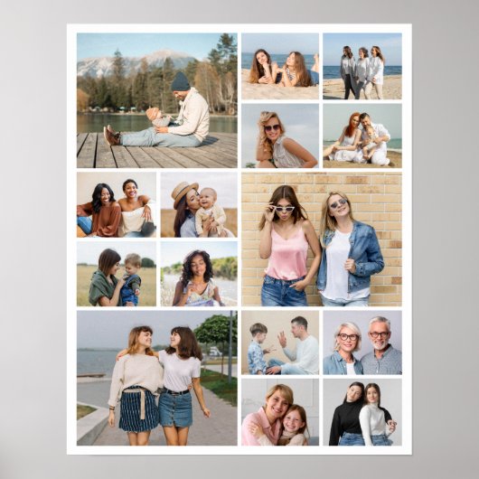 Erstellen Sie Ihre eigene 15 FotoCollage Poster (Vorne)
