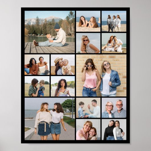 Erstellen Sie Ihre eigene 15 FotoCollage Poster (Vorne)