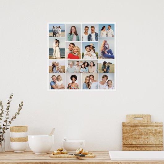 Erstellen Sie Ihre eigene 15 FotoCollage Poster (Küche)