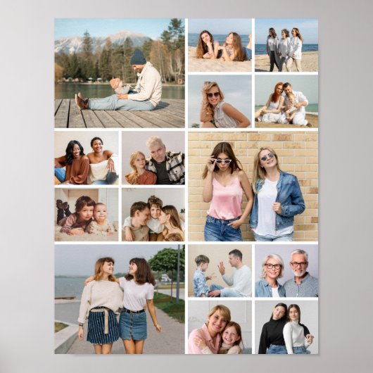 Erstellen Sie Ihre eigene 15 FotoCollage Poster (Vorne)