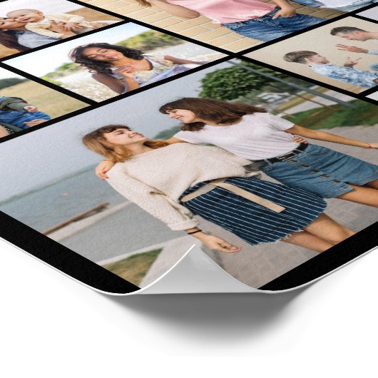 Erstellen Sie Ihre eigene 15 FotoCollage Poster (Ecke)