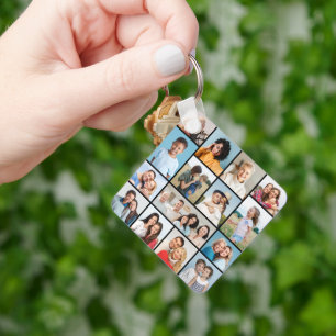 Erstellen Sie Ihre eigene 15 FotoCollage Schlüsselanhänger