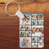 Erstellen Sie Ihre eigene 15 FotoCollage Schlüsselanhänger (Vorderseite)