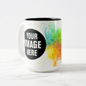 Erstellen Sie Ihre eigene 15oz Tone-Kaffee-Tasse Zweifarbige Tasse (Vorderseite Links)