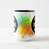 Erstellen Sie Ihre eigene 15oz Tone-Kaffee-Tasse Zweifarbige Tasse (Mittel)