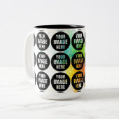 Erstellen Sie Ihre eigene 15oz Tone-Kaffee-Tasse Zweifarbige Tasse (Vorderseite Links)