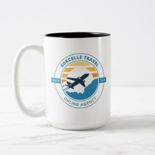 Erstellen Sie Ihre eigene 15oz Zwei-Ton-Kaffeetass Zweifarbige Tasse