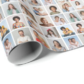 Erstellen Sie Ihre eigene 16 FotoCollage Geschenkpapier (Rolleneckpunkt)