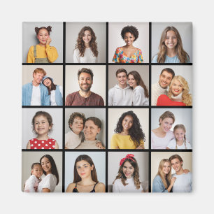 Erstellen Sie Ihre eigene 16 FotoCollage Magnet