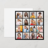 Erstellen Sie Ihre eigene 16 FotoCollage Mitteilungskarte (Vorne/Hinten)