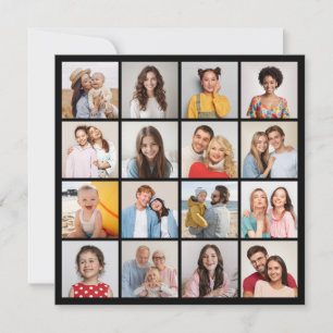Erstellen Sie Ihre eigene 16 FotoCollage Mitteilungskarte