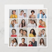 Erstellen Sie Ihre eigene 16 FotoCollage Mitteilungskarte (Vorne/Hinten)