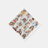 Erstellen Sie Ihre eigene 16 FotoCollage Serviette (Ecke)