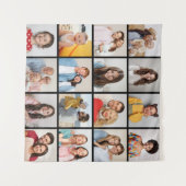 Erstellen Sie Ihre eigene 16 FotoCollage Wandteppich (Vorderseite (Horizontal))