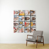 Erstellen Sie Ihre eigene 16 FotoCollage Wandteppich (Beispiel (Horizontal))