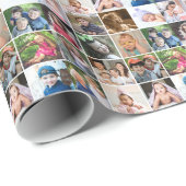 Erstellen Sie Ihre eigene 16-Fotosammlung Personal Geschenkpapier (Rolleneckpunkt)