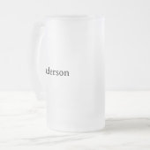 Erstellen Sie Ihre eigene 16 oz Mattglas Bierglas (Vorderseite Links)