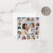 Erstellen Sie Ihre eigene 17 Foto Collage Note Car Mitteilungskarte (Vorderseite/Rückseite Beispiel)