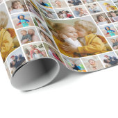 Erstellen Sie Ihre eigene 17 FotoCollage Geschenkpapier (Rolleneckpunkt)