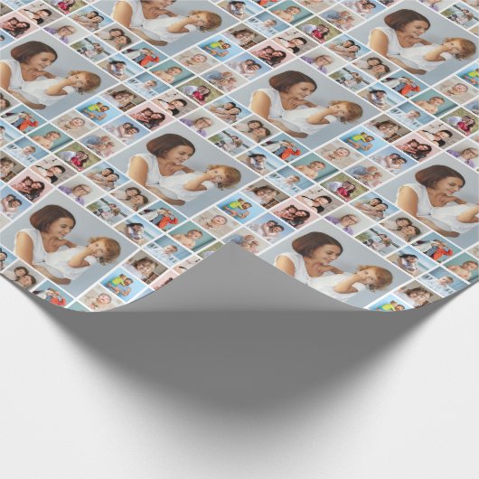 Erstellen Sie Ihre eigene 17 FotoCollage Geschenkpapier (Ecke)