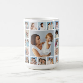 Erstellen Sie Ihre eigene 17 FotoCollage Kaffeetasse