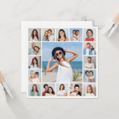 Erstellen Sie Ihre eigene 17 FotoCollage Karte (Vorderseite/Rückseite Beispiel)