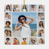 Erstellen Sie Ihre eigene 17 FotoCollage Keramikornament (Rückseite)