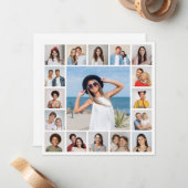 Erstellen Sie Ihre eigene 17 FotoCollage Mitteilungskarte (Vorderseite/Rückseite Beispiel)